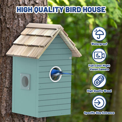 BirdNest AI House - Smart Camera 3MP 10K Species ID - Purrfect Pet Haven