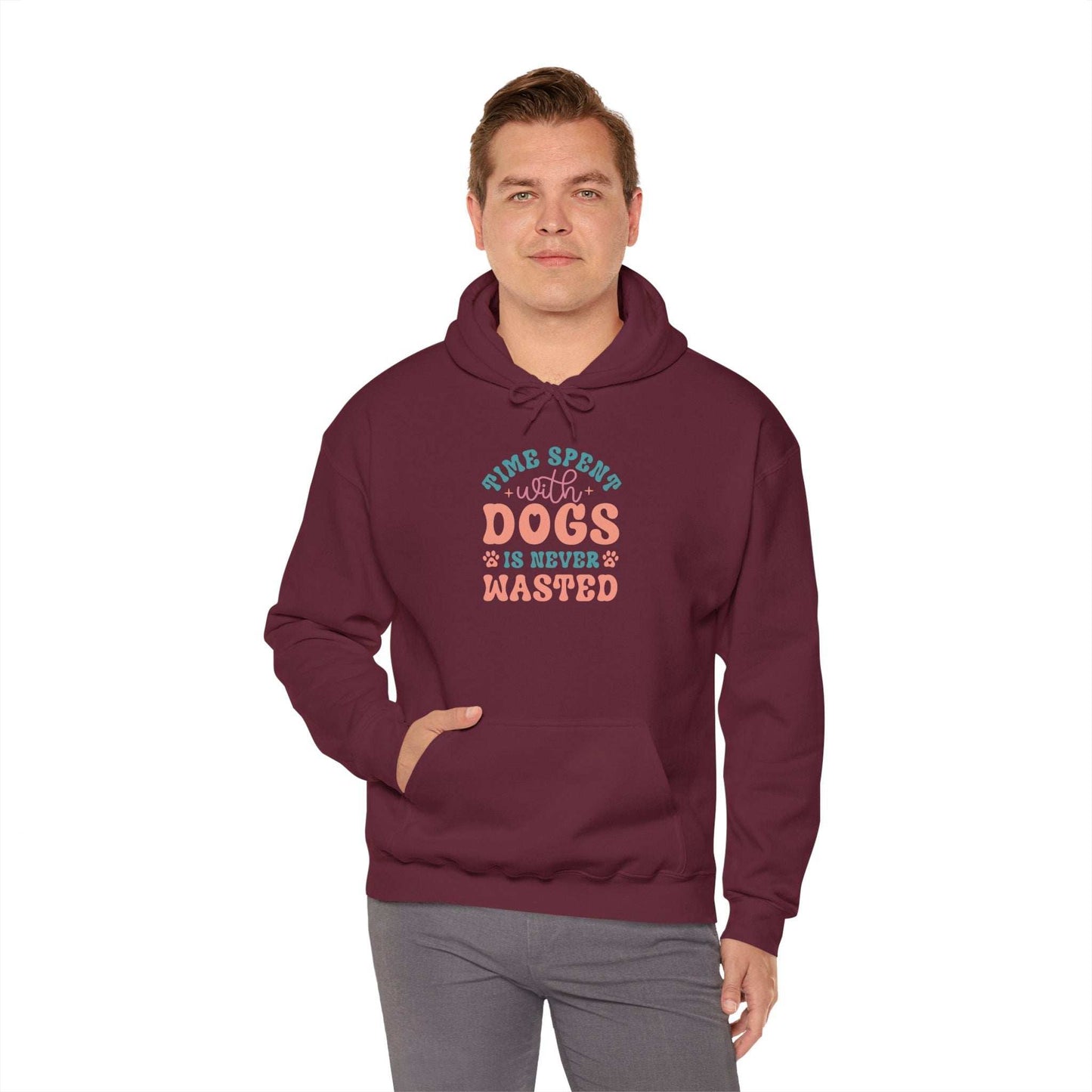 Time Spent with Dogs Hoodie - Perfect for Dog Lovers | Purrfect Pet Haven