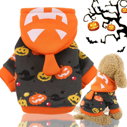 Pumpkin Lantern Pet Costume - Glowing Halloween Dog Outfit - Purrfect Pet Haven
