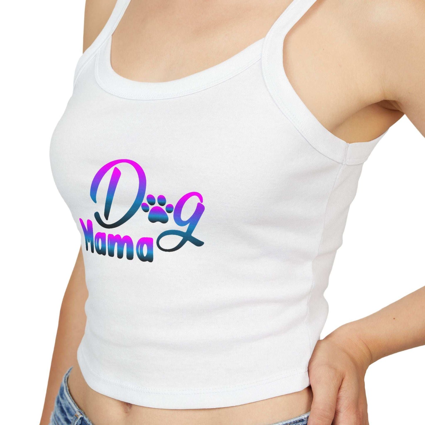 Dog Mama - Spaghetti Strap Tank Top - Purrfect Pet Haven