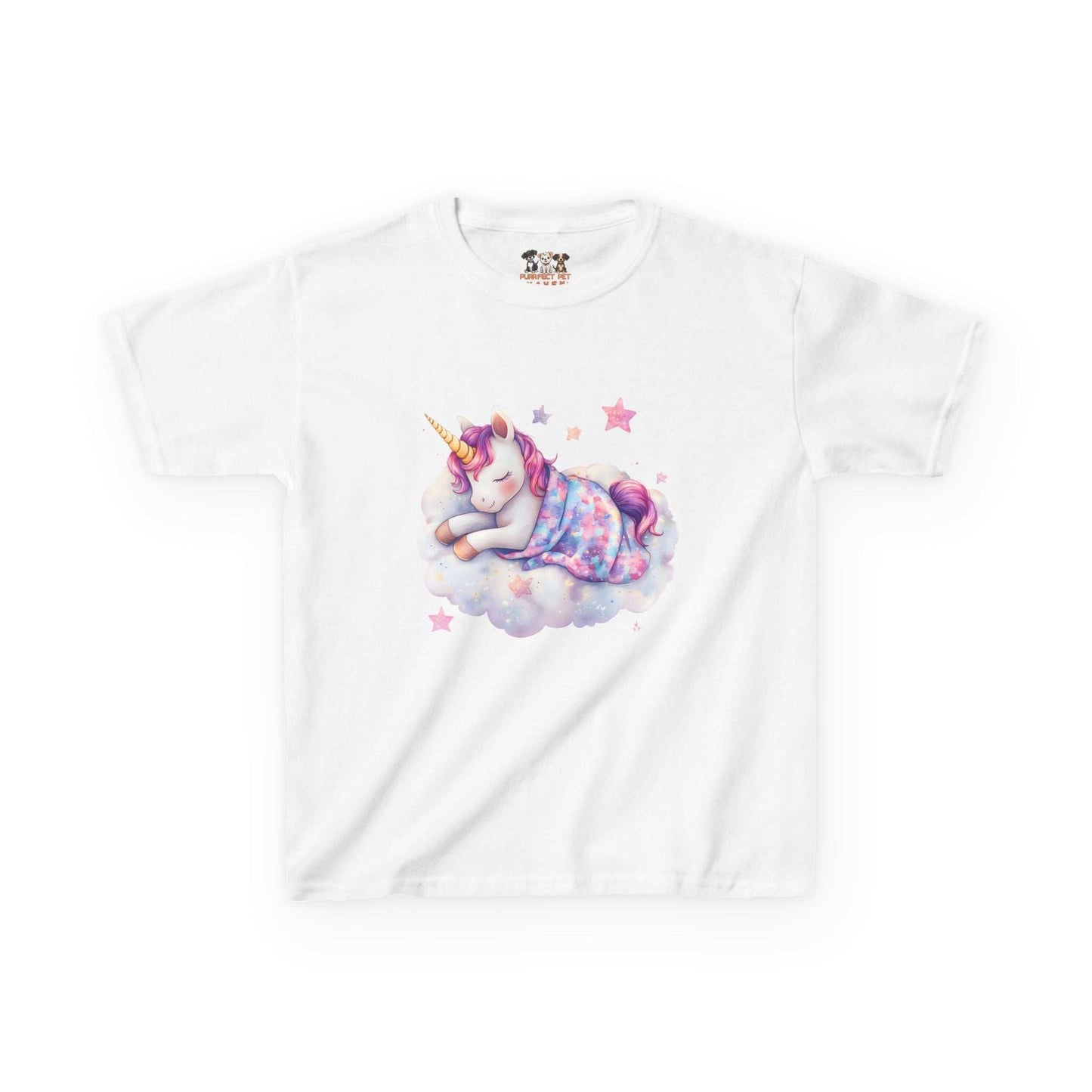 Dreamy Unicorn Kids Heavy Cotton Tee - Cute & Cozy for Everyday Adventures - Purrfect Pet Haven