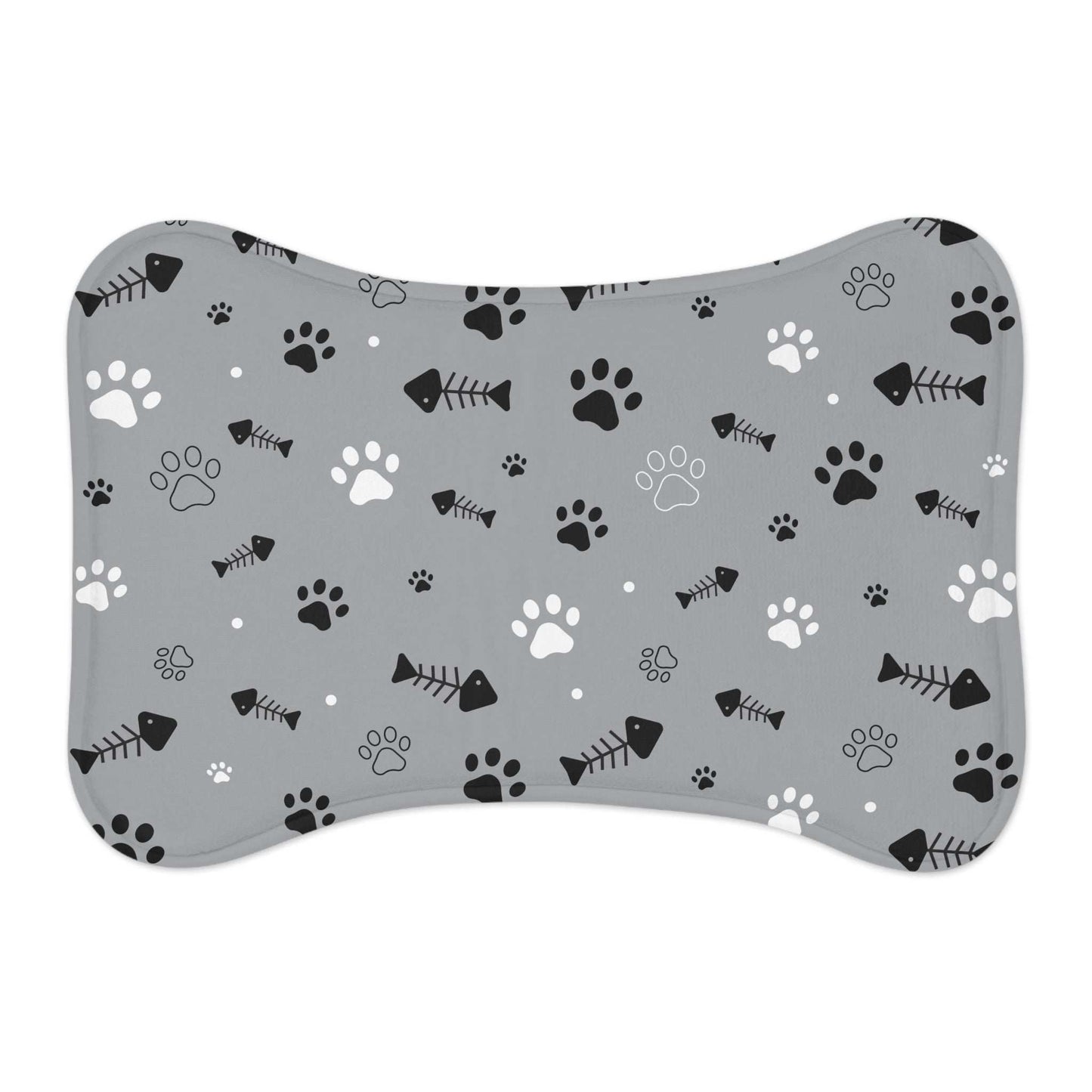 Stylish Pet Feeding Mat with Paw Print Design - Perfect for Pet Lovers | Purrfect Pet Haven