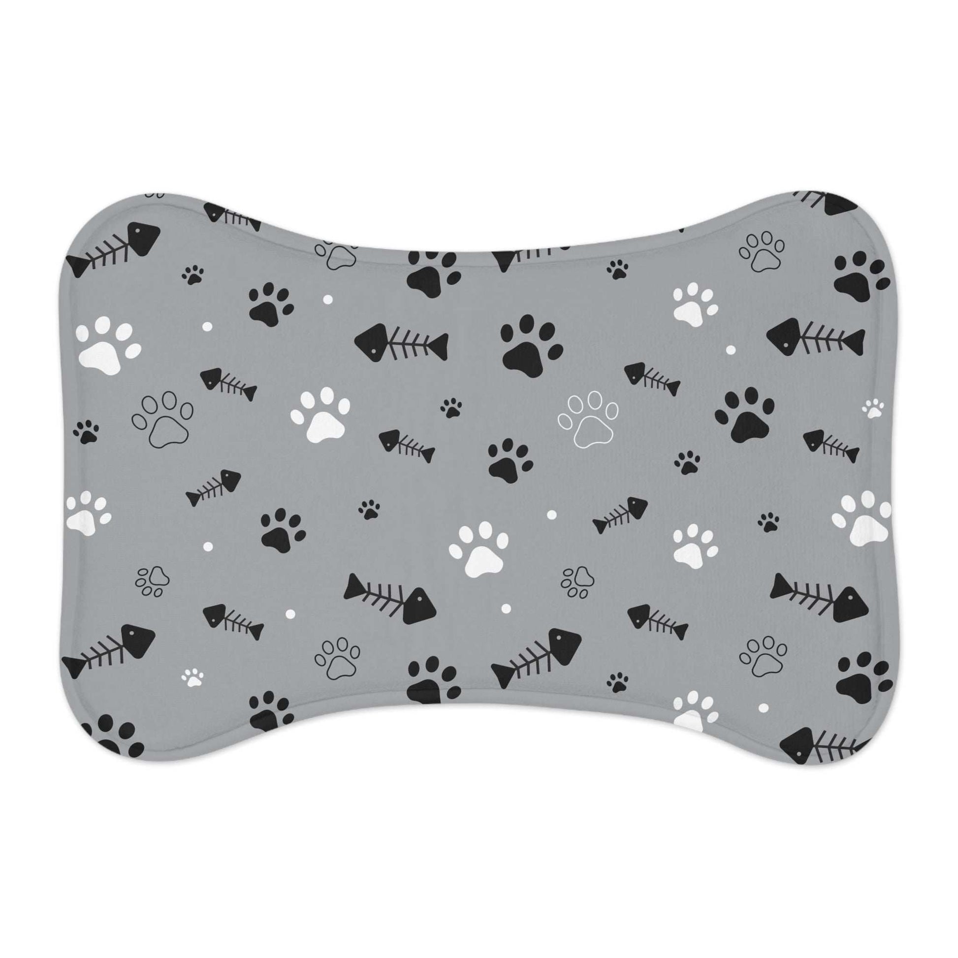 Stylish Pet Feeding Mat with Paw Print Design - Perfect for Pet Lovers | Purrfect Pet Haven