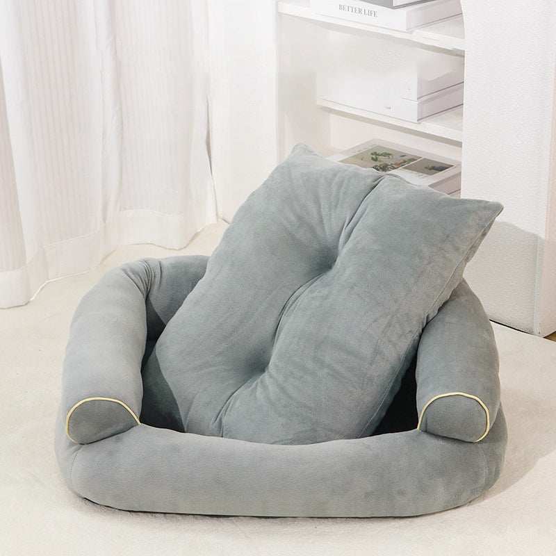 Soft Fabric Pet Sofa Bed For Dogs and Cats with Side Bolsters - Small to 3XL - Purrfect Pet Haven