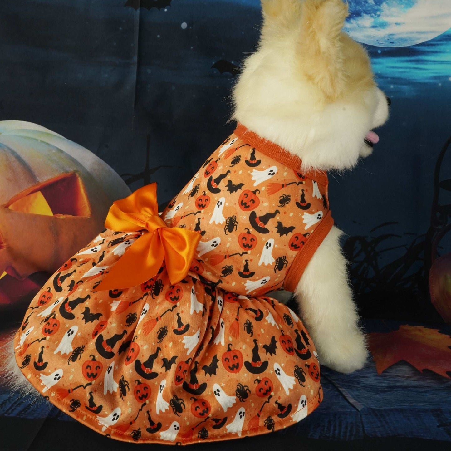 Elegant Halloween Pet Party Dress - Festive Costume Outfit - Purrfect Pet Haven