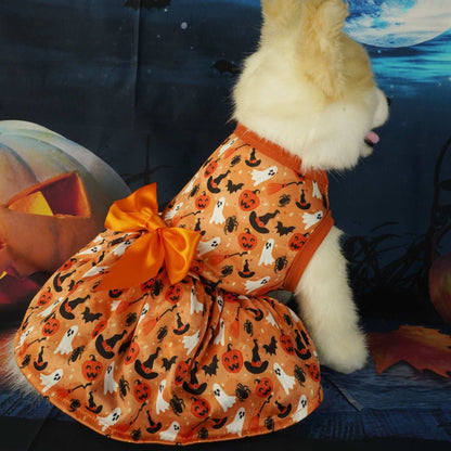 Elegant Halloween Pet Party Dress - Festive Costume Outfit - Purrfect Pet Haven