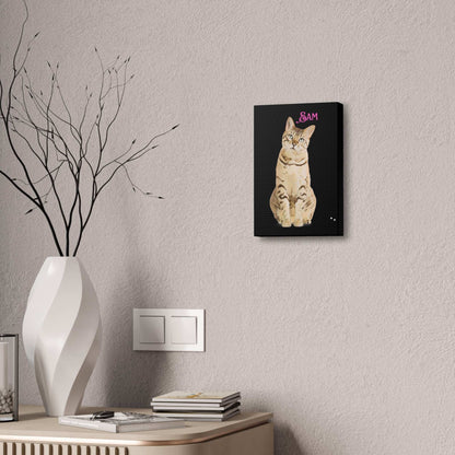 PAW-sonalized Black Canvas Print | Upload Photo~Choose size - Purrfect Pet Haven