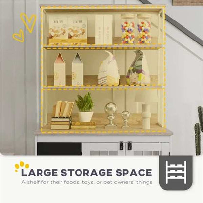 Furniture Dog Crate with Storage - Large Side Table Kennel - Purrfect Pet Haven