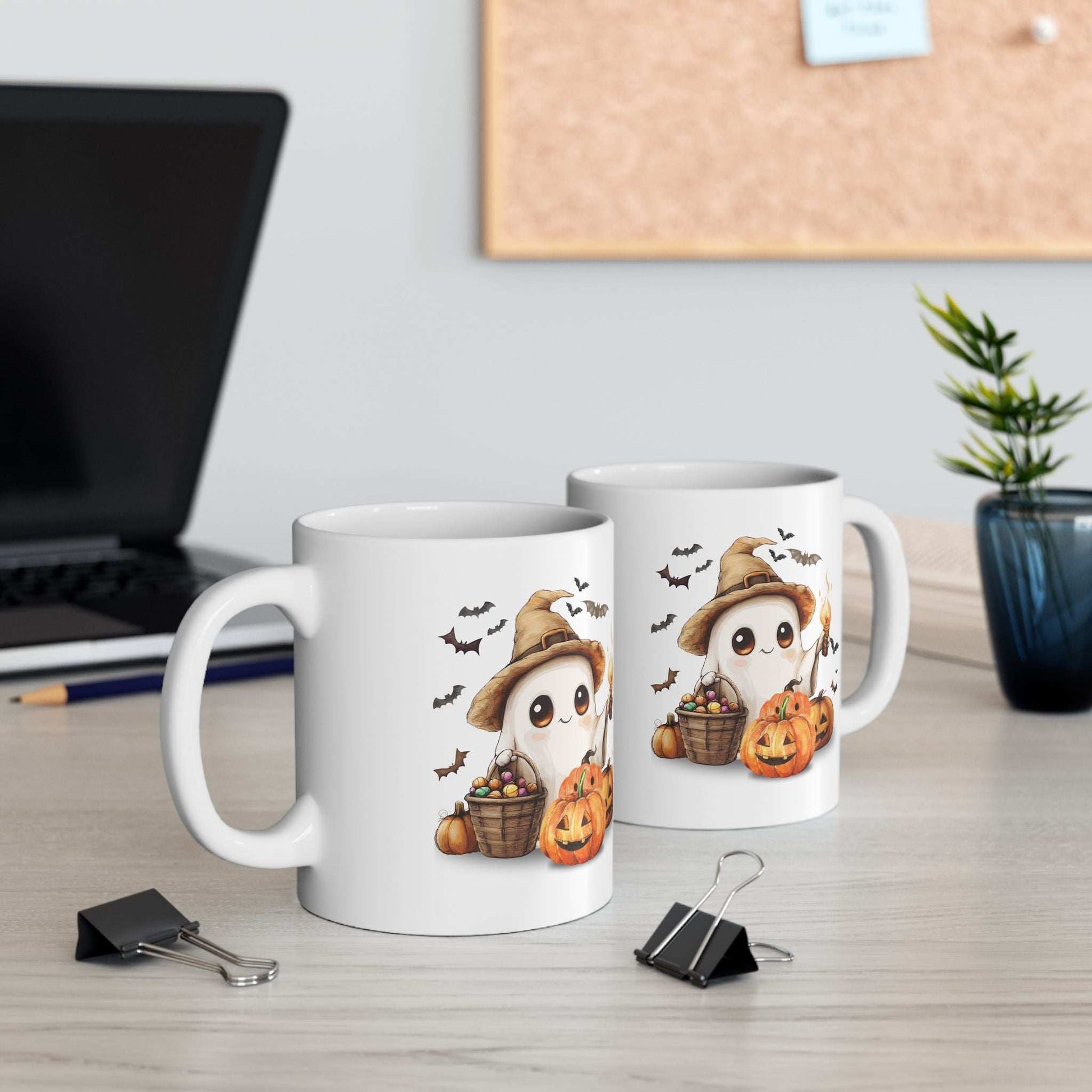Halloween Scarecrow Ceramic Mug - Fall Coffee Cup Gift - Purrfect Pet Haven