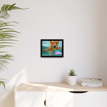Framed Personalized Landscape Photo Canvas Wall Art - 'Add your Caption' - Purrfect Pet Haven