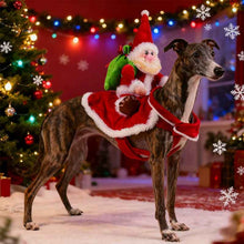 Dog Santa Riding Christmas Costume - Holiday Dog Outfit