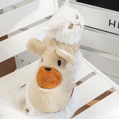 Bear Ears Fleece Coat - Warm Winter Pet Outfit - Purrfect Pet Haven