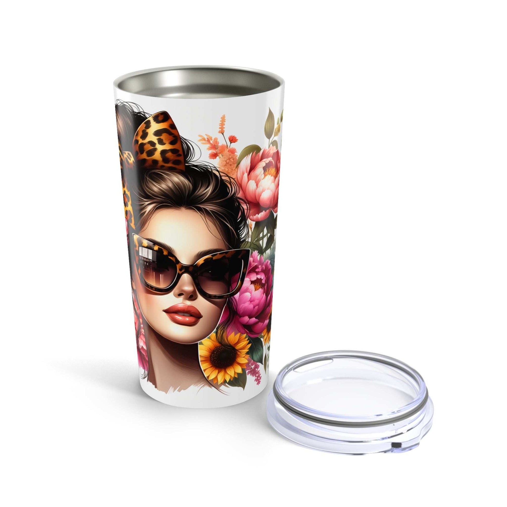 Floral Beauty Tumbler - Blessed Mom 20oz Travel Mug - Purrfect Pet Haven