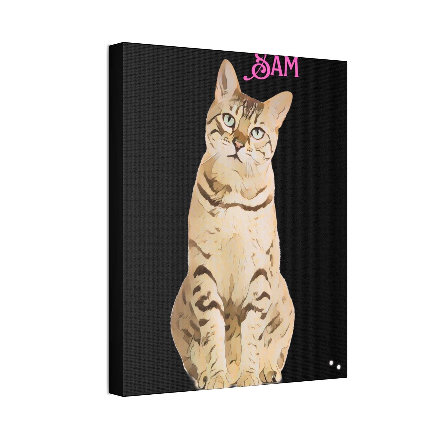 PAW-sonalized Black Canvas Print | Upload Photo~Choose size - Purrfect Pet Haven