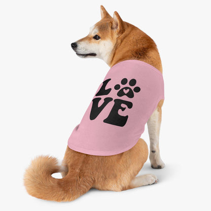 Cute Pet Tank Top - 'Love' Design for Dogs and Cats - Purrfect Pet Haven