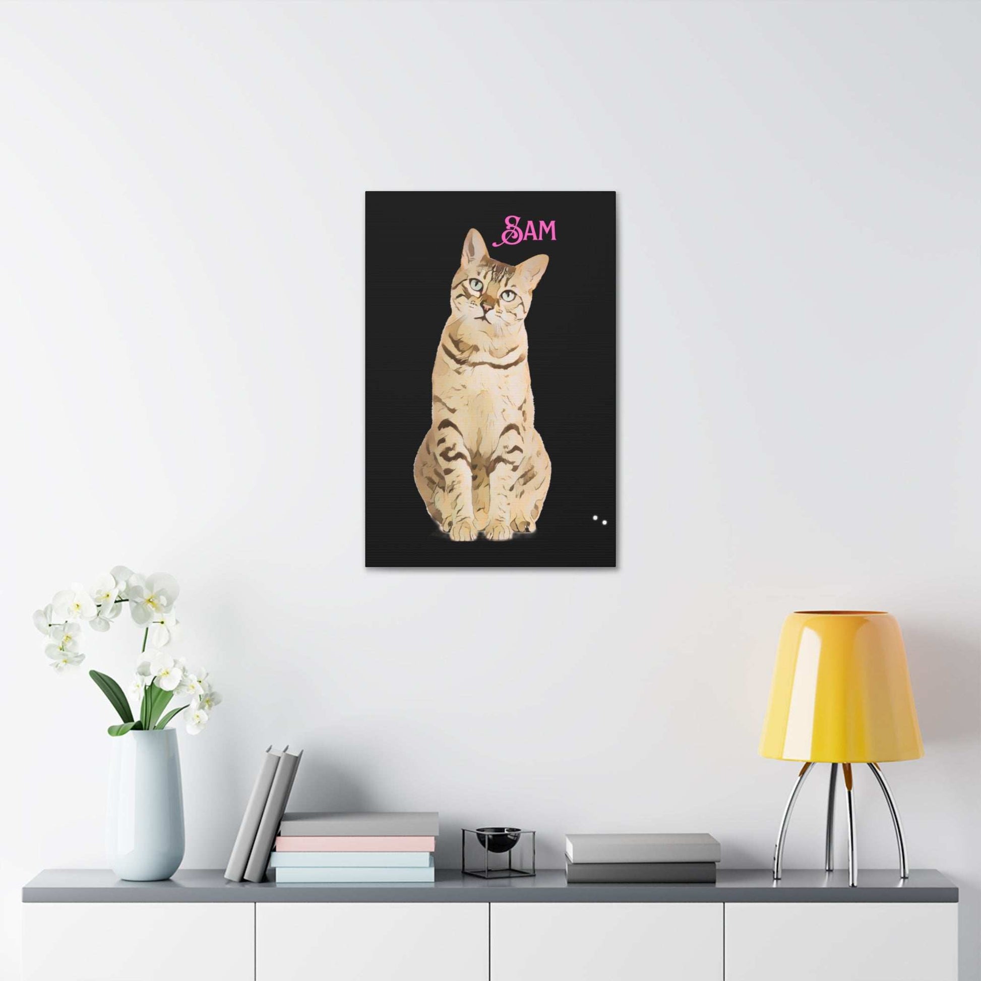 PAW-sonalized Black Canvas Print | Upload Photo~Choose size - Purrfect Pet Haven