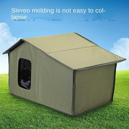 Waterproof Outdoor Pet House - All Weather - Purrfect Pet Haven
