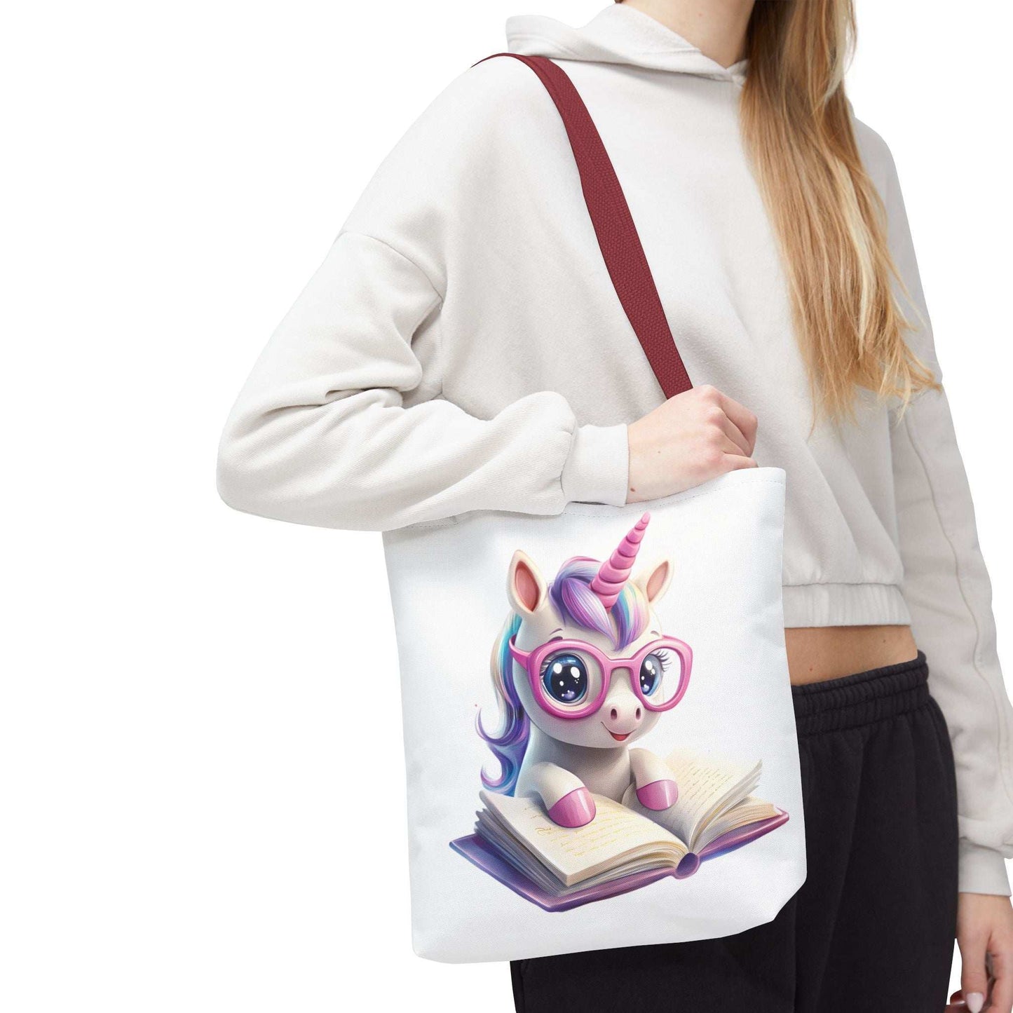 Cute Unicorn Reading Tote Bag - Perfect for Book Lovers | Purrfect Pet Haven