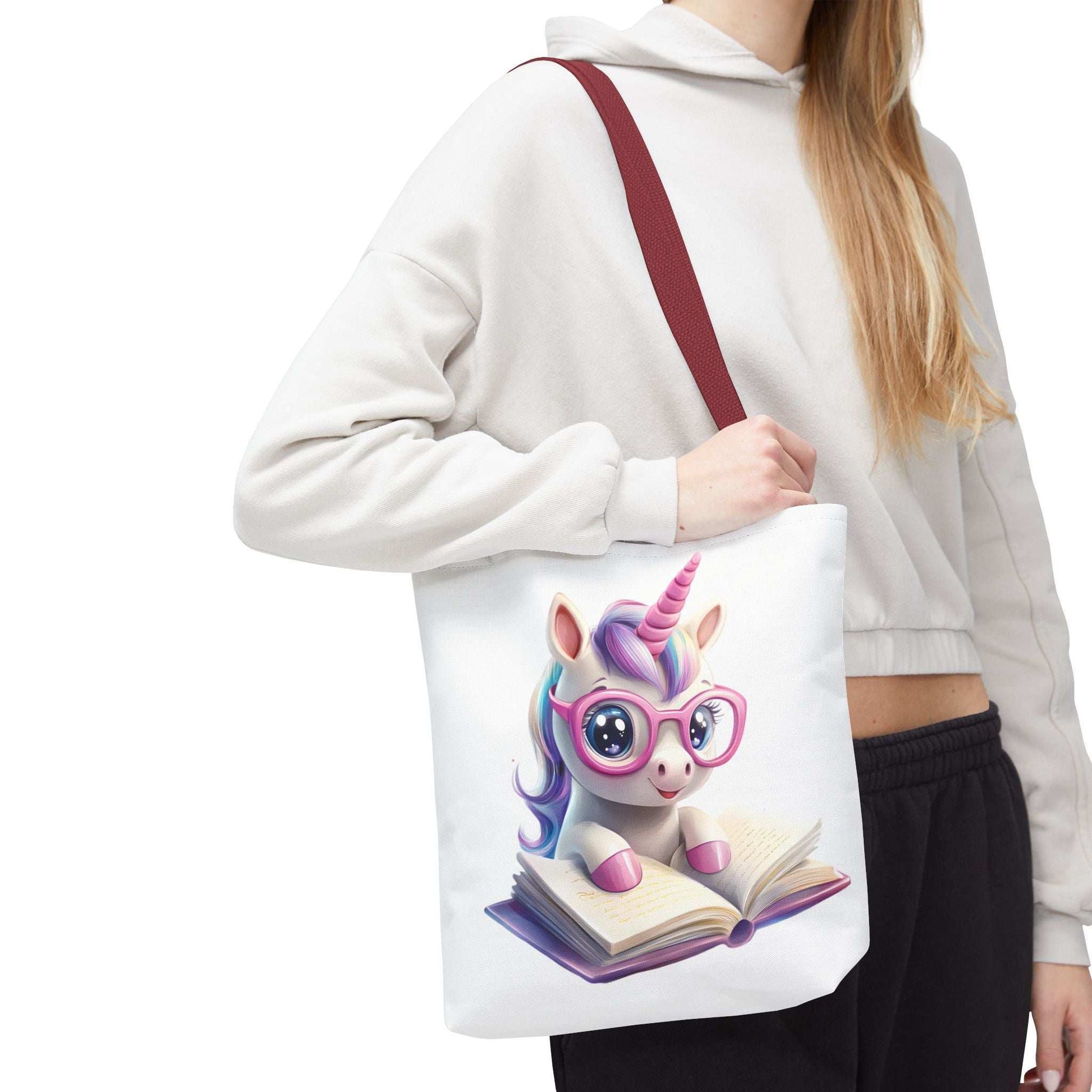 Cute Unicorn Reading Tote Bag - Perfect for Book Lovers | Purrfect Pet Haven
