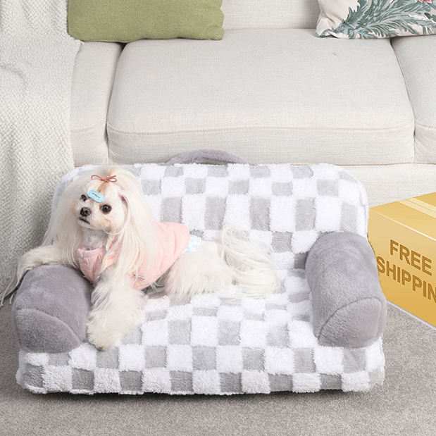 Orthopedic Pet Couch Bed - Machine Washable Non-Slip - Purrfect Pet Haven