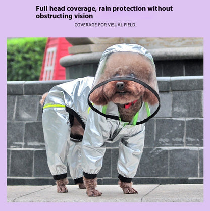 Full-Cover Dog Raincoat - Waterproof Four-Leg Design - Purrfect Pet Haven