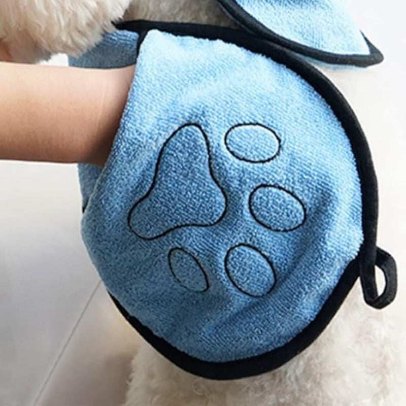Specially Designed  Pet Bath Towel Quickly Absorbs Water - Dogs or Cats - Purrfect Pet Haven
