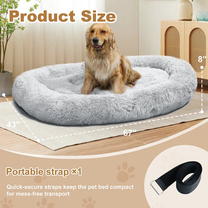 Dog Bed - Large Washable with Handles & Non-Slip - Purrfect Pet Haven