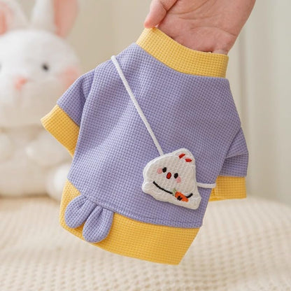 Cartoon Bear Sweatshirt - Lightweight Pet Coat - Purrfect Pet Haven
