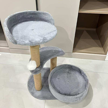 Multi-layer Cat Tree Indoor Cat Furniture With Scratching Post And Interactive Ball Toy Great Value Pet Consumption Tree - Purrfect Pet Haven