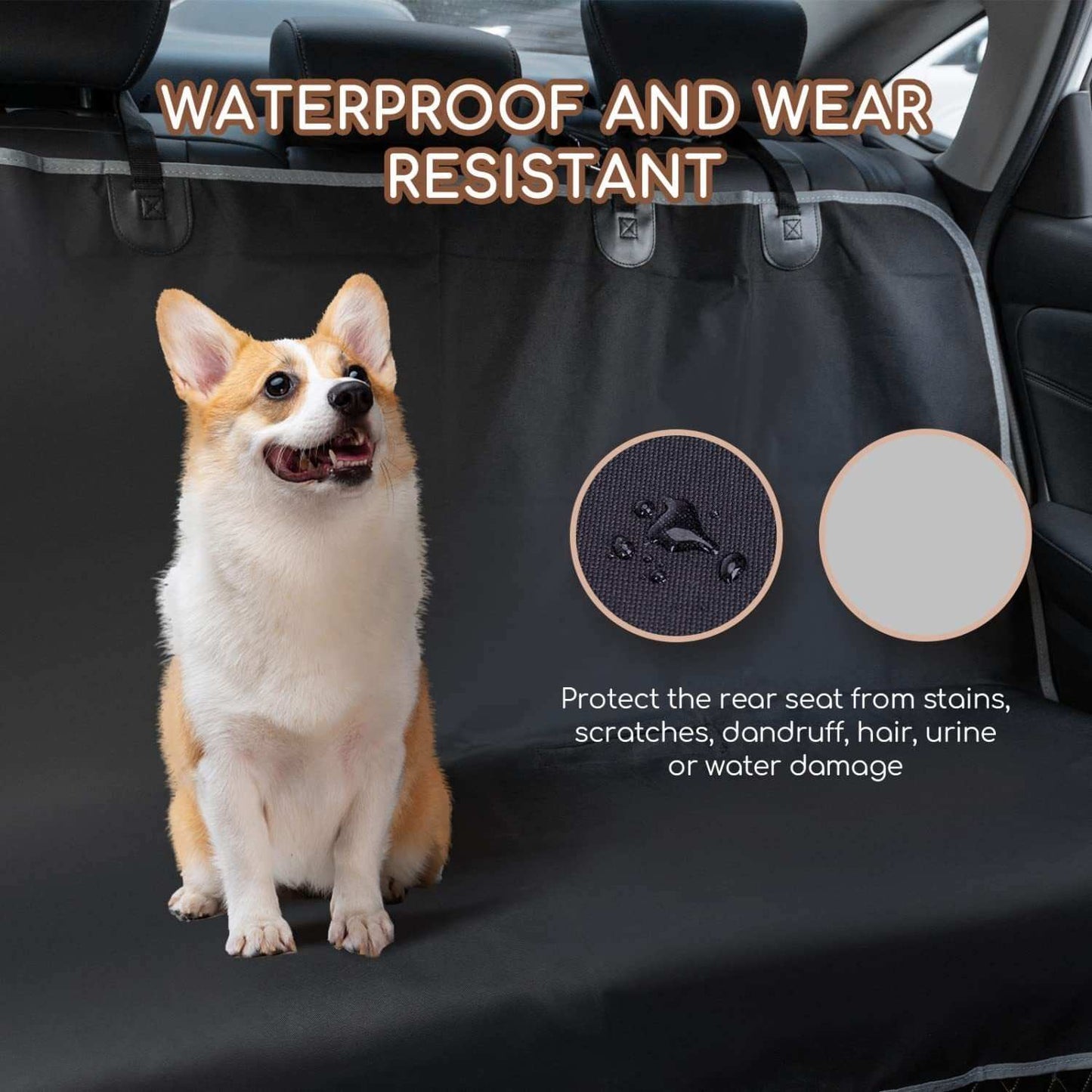 Waterproof Hard-wearing Oxford Cloth Automotive Pet Pad Car Seat Cover - Purrfect Pet Haven