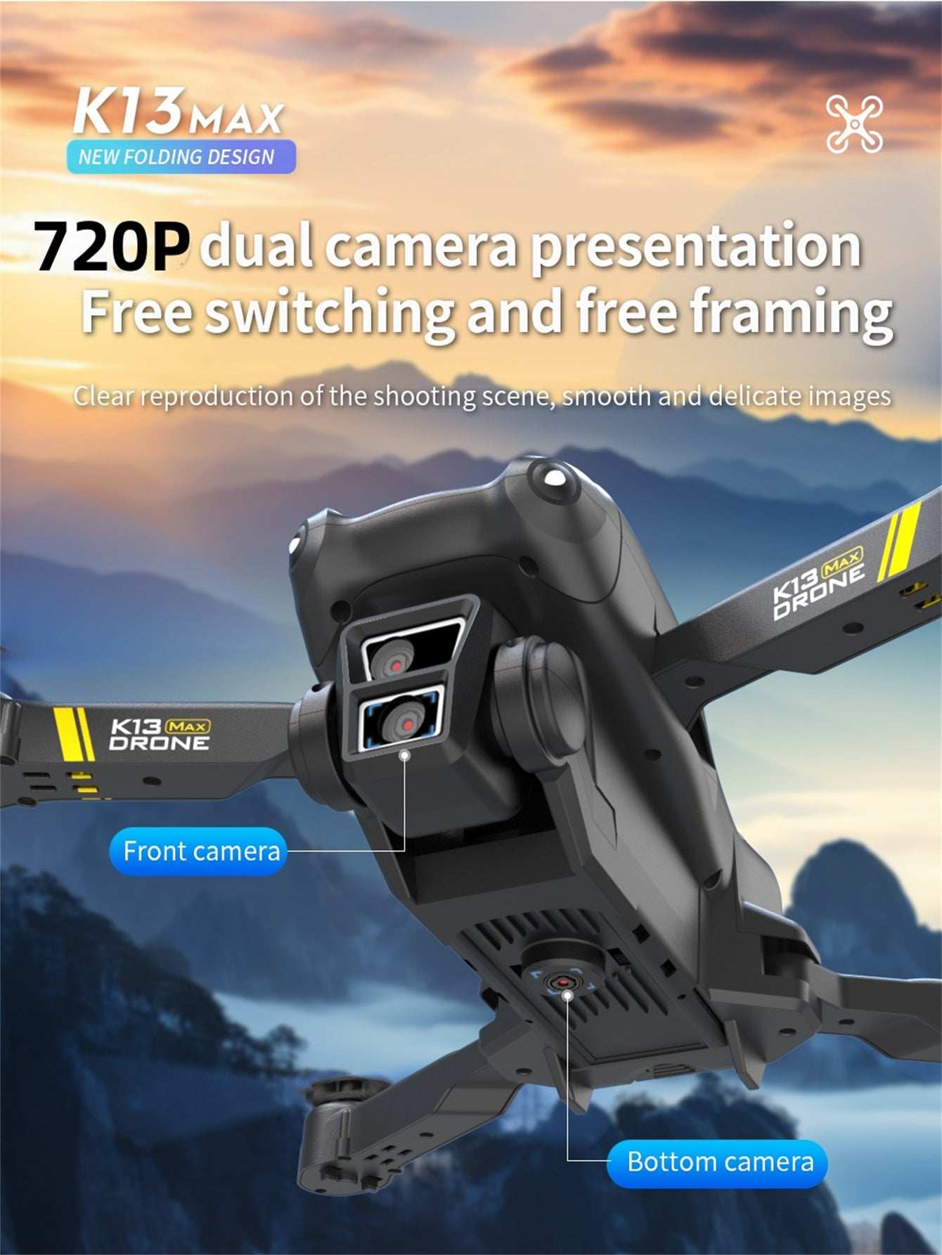 K13 Smart Pet Photography Drone with 2 Batteries - Beginner Friendly - Purrfect Pet Haven
