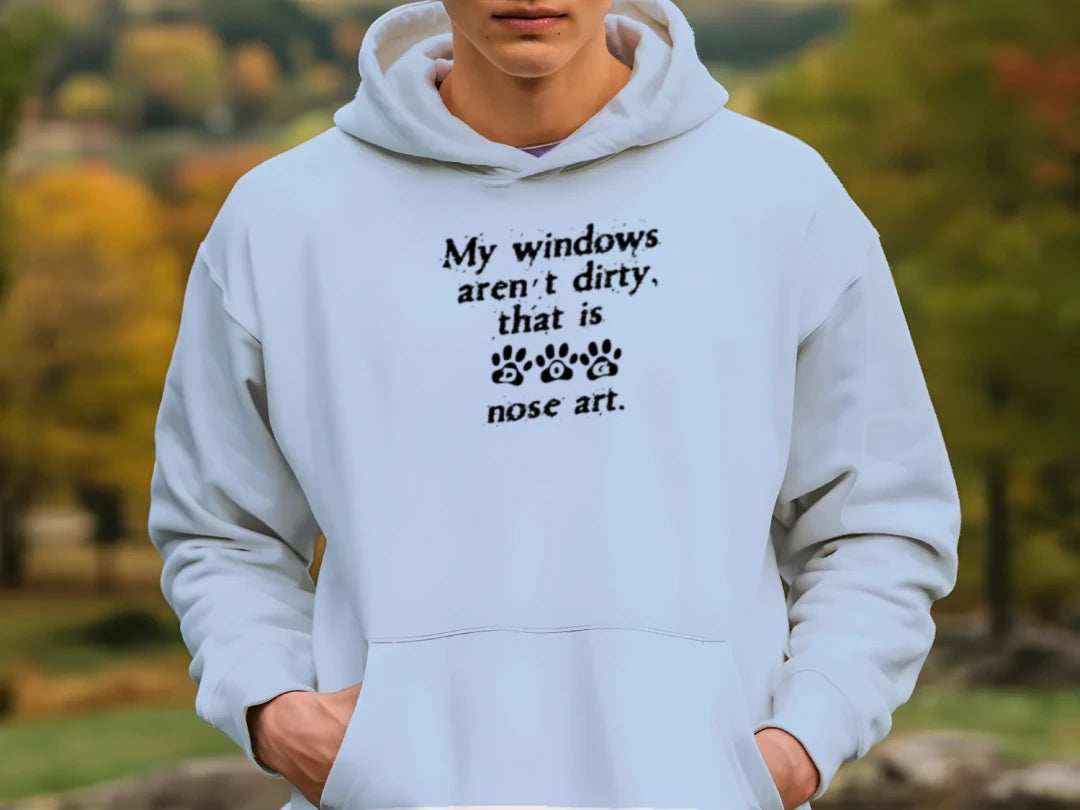 Window Nose Art Hoodie Sweatshirt - Pet Parent Comfort - Purrfect Pet Haven