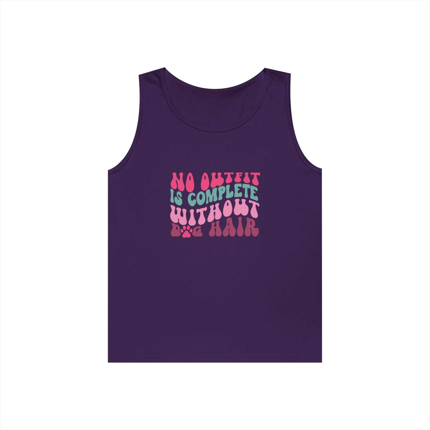 Playful Unisex Heavy Cotton Tank Top - Perfect for Casual Days - Purrfect Pet Haven