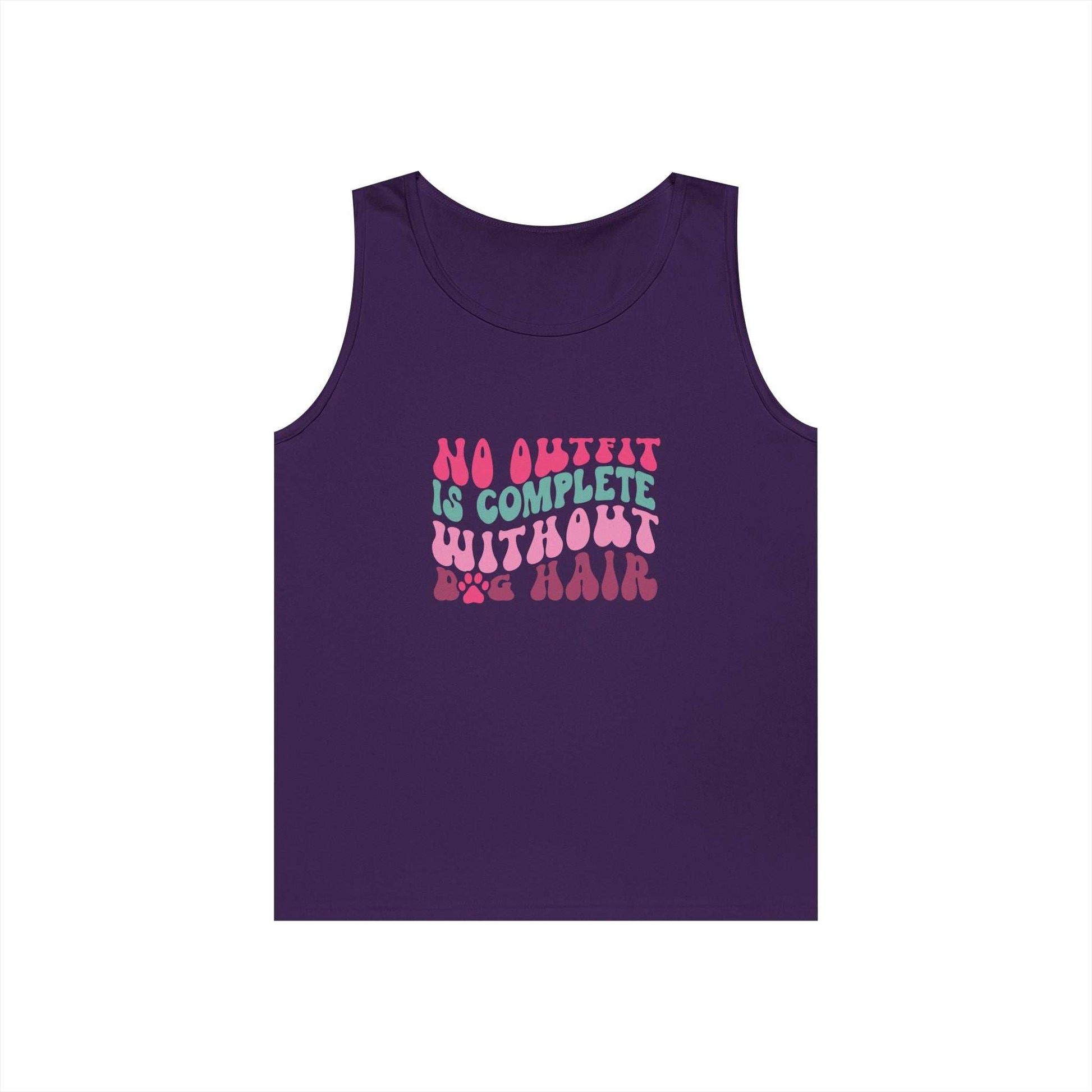 Playful Unisex Heavy Cotton Tank Top - Perfect for Casual Days - Purrfect Pet Haven