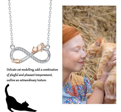 Special-interest Design Infinite Symbol Pendant Cat Necklace Gift - Purrfect Pet Haven