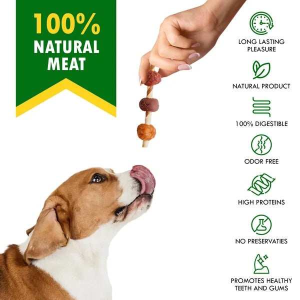 Dog Rawhide Treats - Human Grade Duck & Chicken Dental Chews - Purrfect Pet Haven