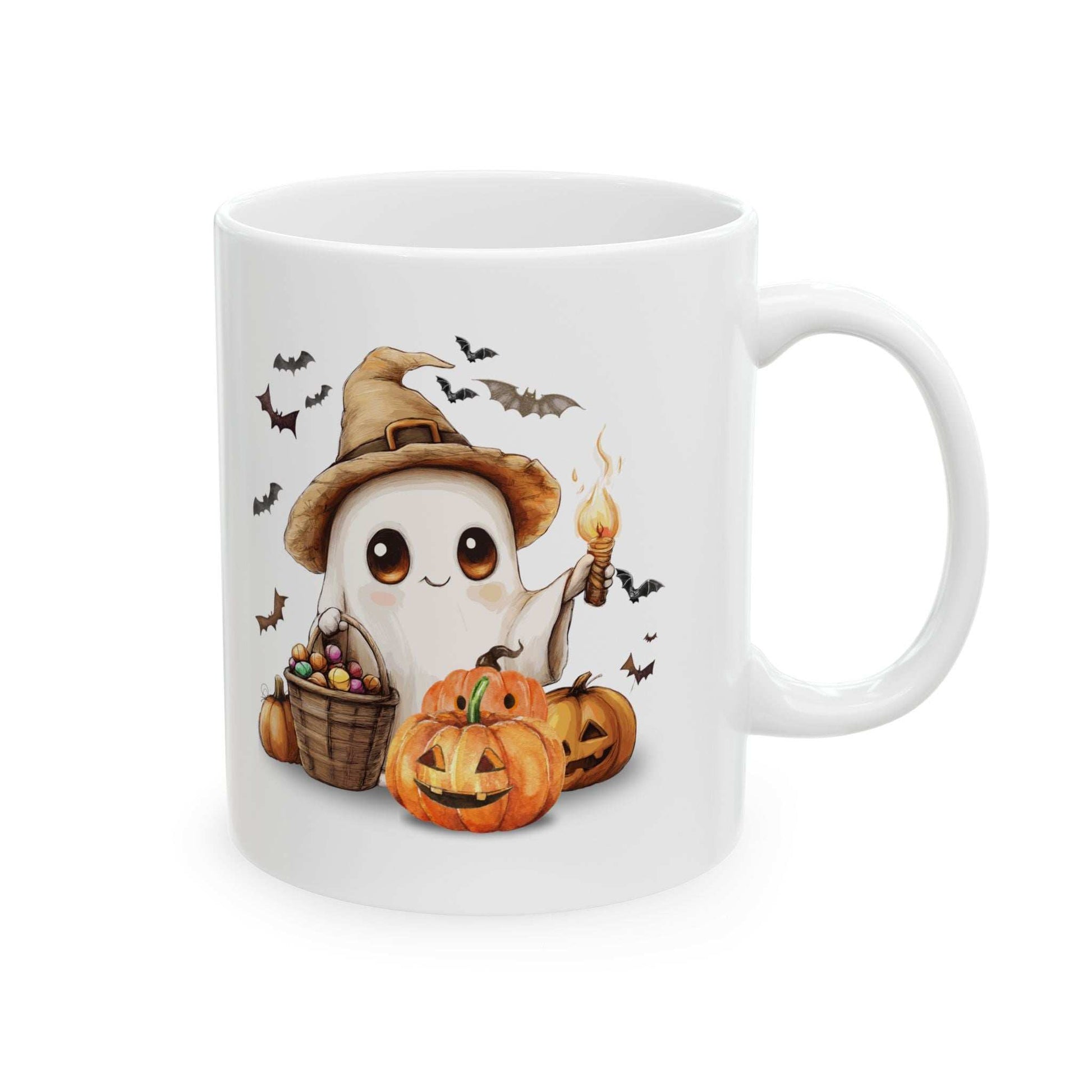 Halloween Scarecrow Ceramic Mug - Fall Coffee Cup Gift - Purrfect Pet Haven