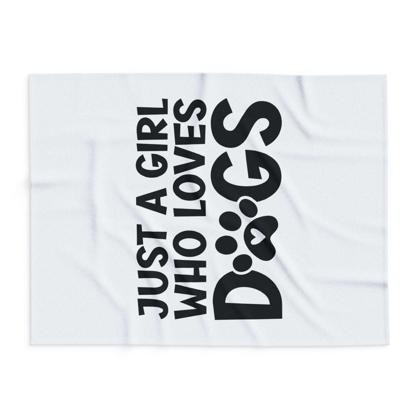 Just a Girl Who Loves Dogs - Fleece Blanket - Purrfect Pet Haven
