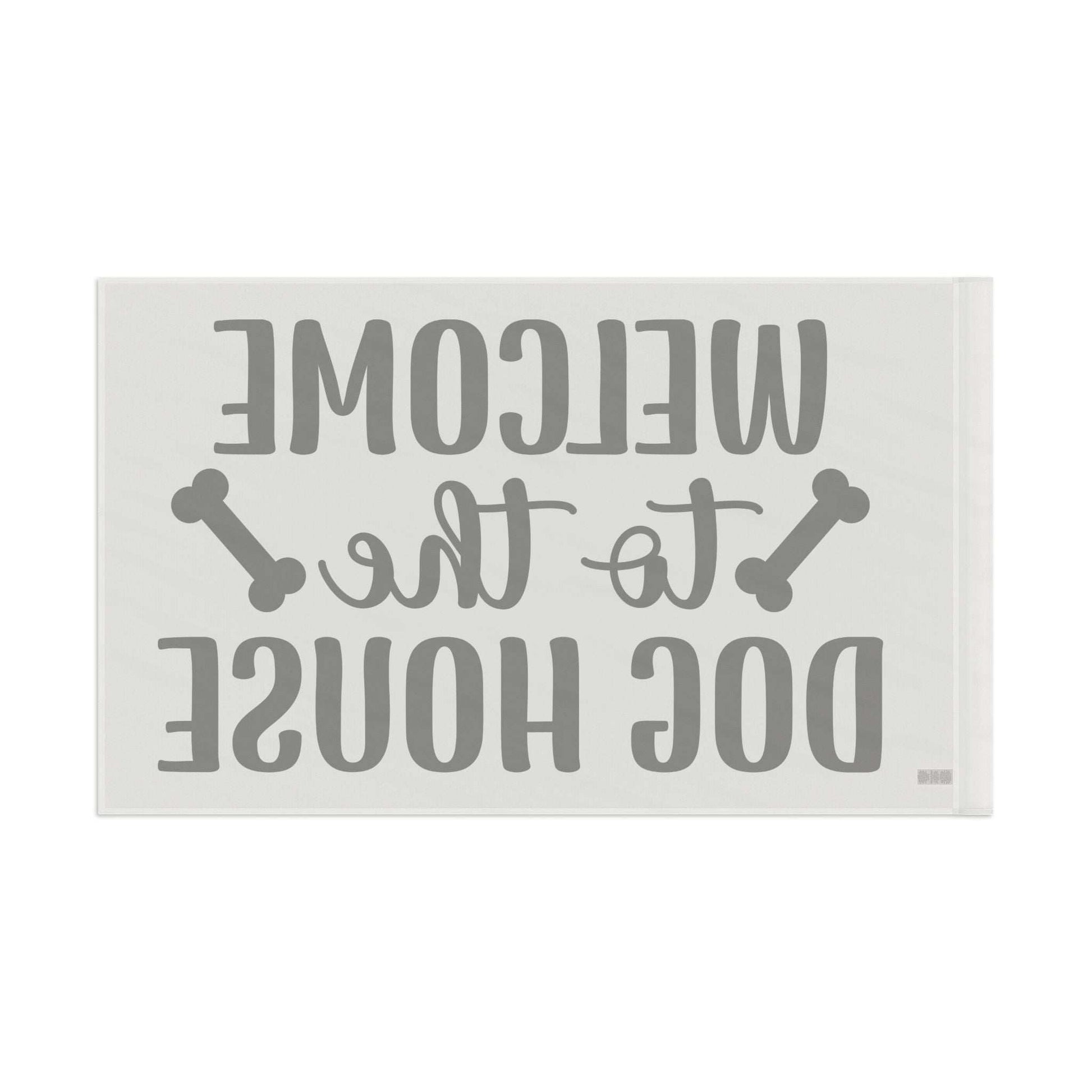Welcome to the Dog House Flag - Dog Lover Outdoor Decor - Purrfect Pet Haven