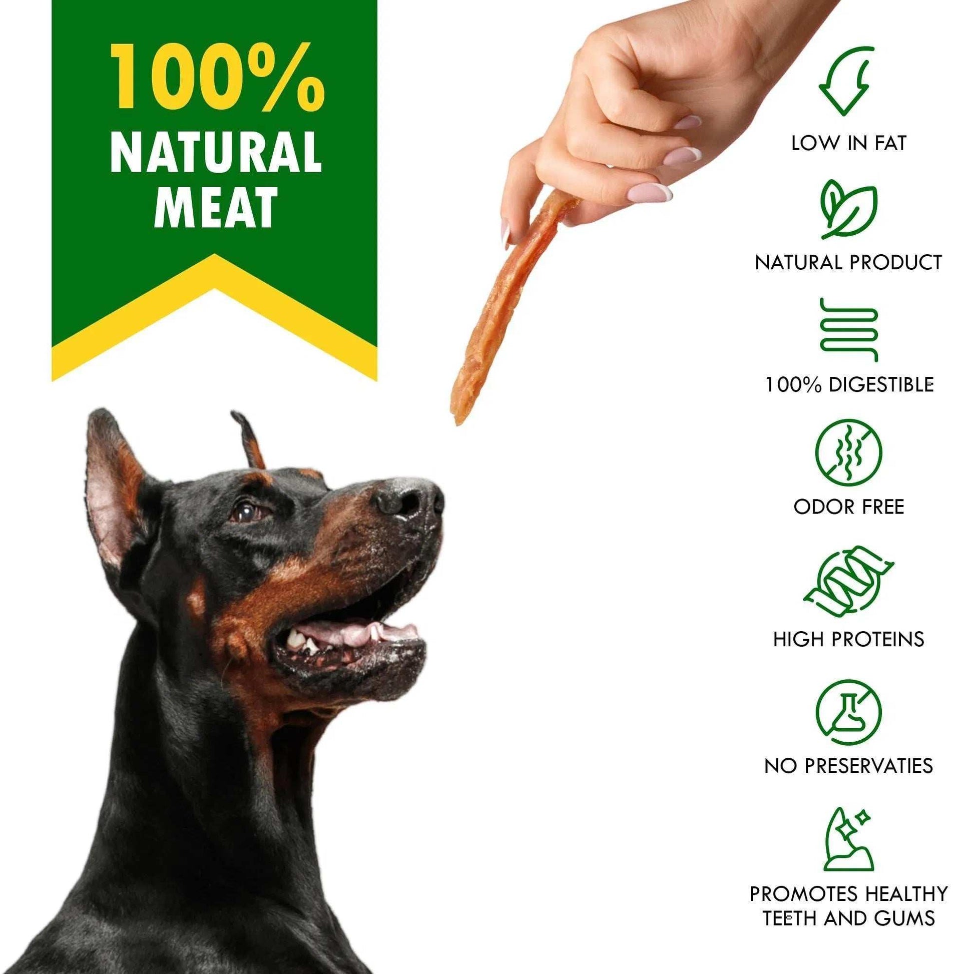 Human Grade Grain Free Meat Chicken Strips Dog Treats 10.6 Oz - Purrfect Pet Haven