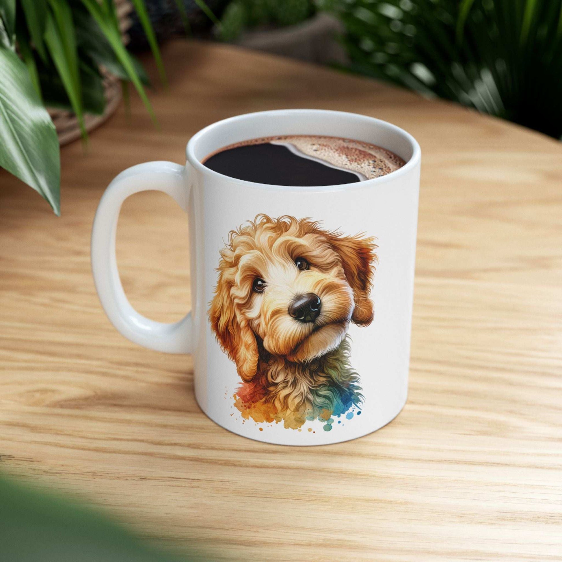 Cute Goldendoodle Dog Lovers Ceramic Mug - 11oz & 15oz - Perfect Gift for Doodle Owners - Purrfect Pet Haven