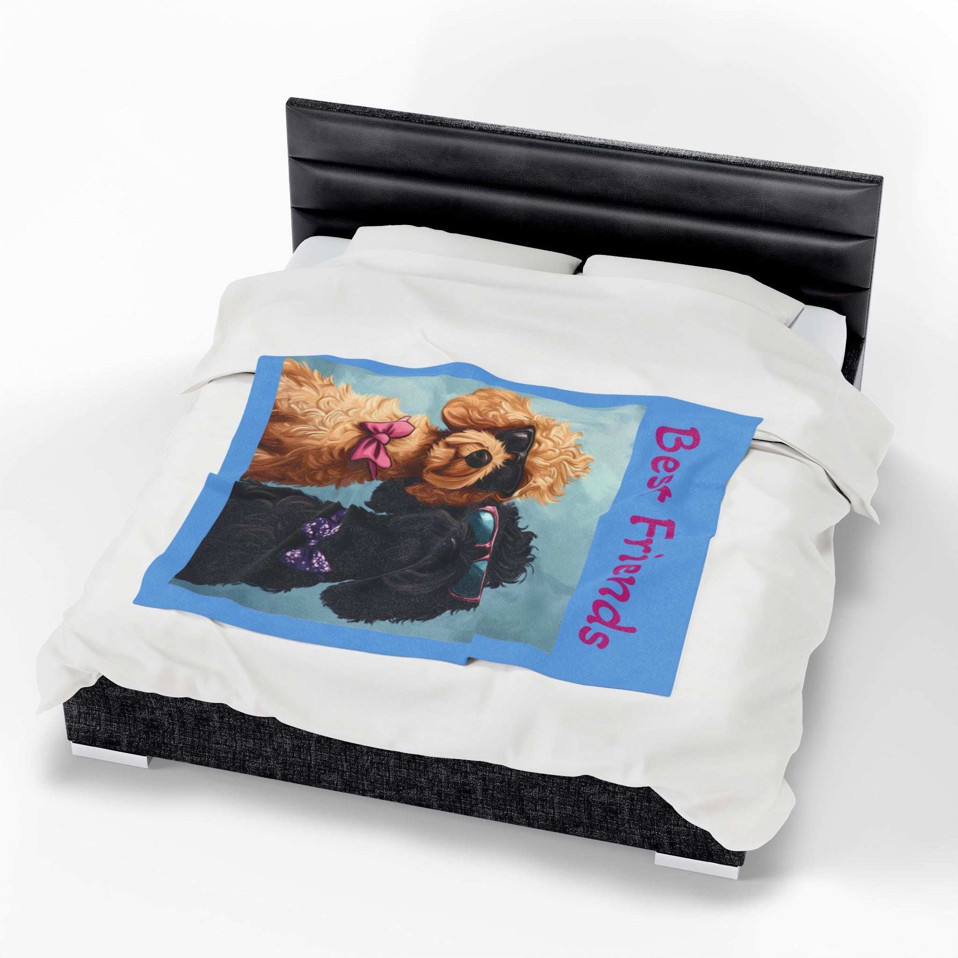 Funny Dog Lovers Velveteen Plush Blanket - Perfect for Cozy Nights and Gifts - Purrfect Pet Haven