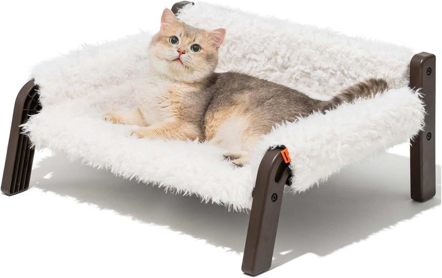 Raised Cat Bed - Elevated Plush 44lb Support - Purrfect Pet Haven