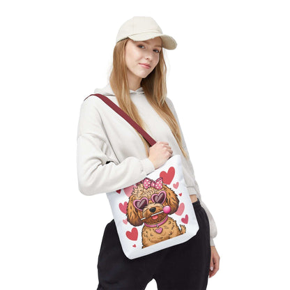 Cute Dog Lover Tote Bag with Heart Design | Purrfect Pet Haven