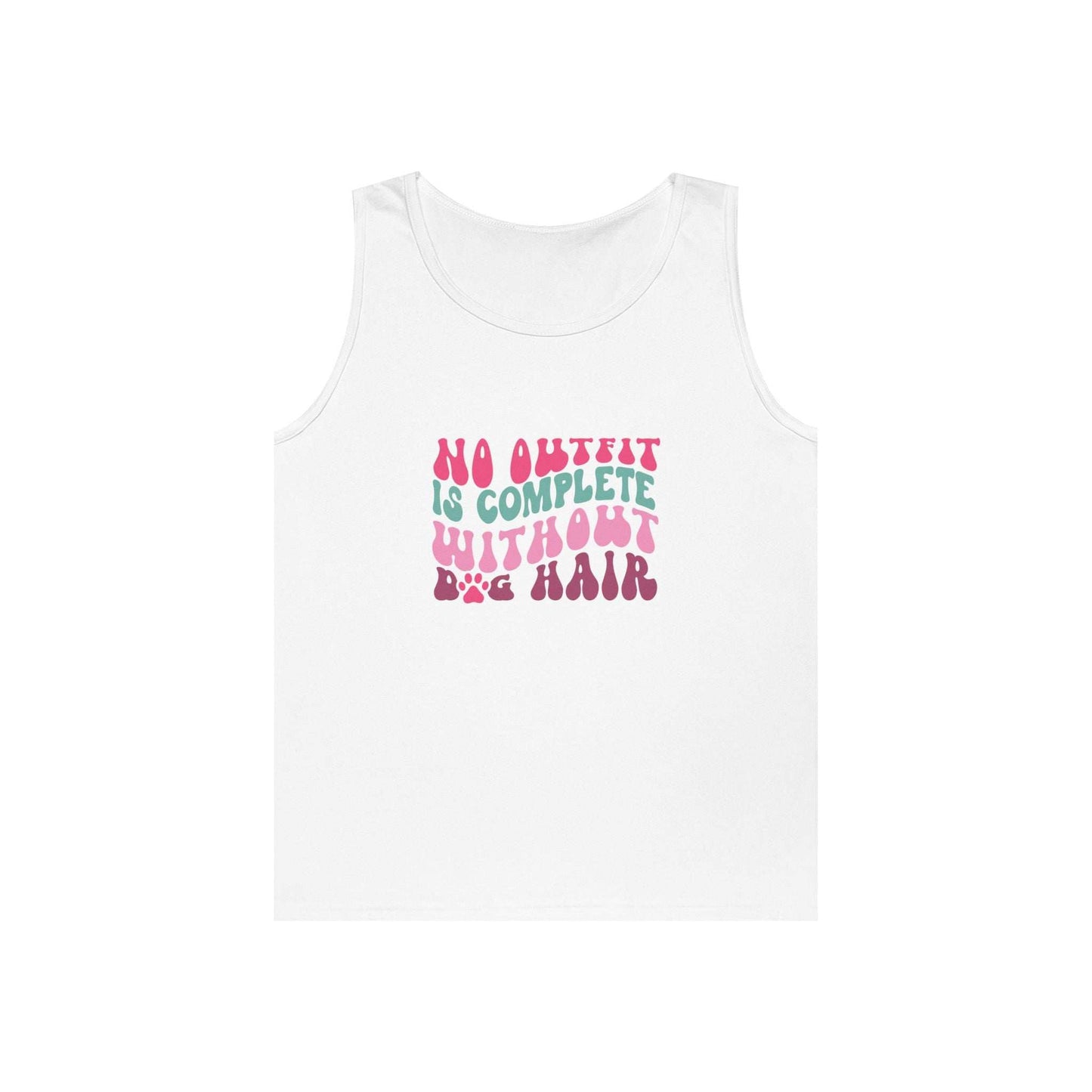 Playful Unisex Heavy Cotton Tank Top - Perfect for Casual Days - Purrfect Pet Haven