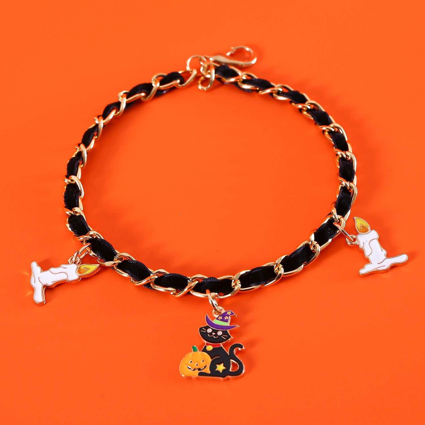 Luxurious Velvet Halloween Pet Collar - Gothic Bat Dripping Design - Purrfect Pet Haven