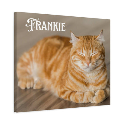 Personalized Landscape Photo Canvas Wall Art - Stretch Framed Print for Pet Lovers - Purrfect Pet Haven