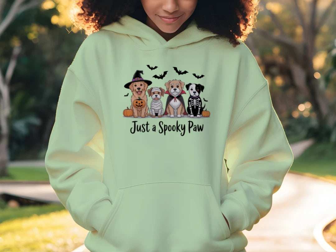 Halloween Just A Spooky Paw Hoodie Sweatshirt - Purrfect Pet Haven
