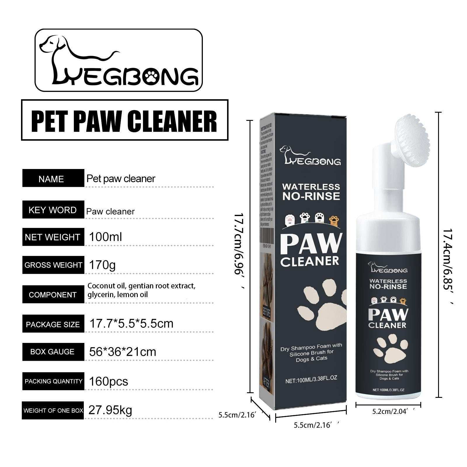Dog Cat Paw Cleaning, Paw Care, Cleaning Agent - Purrfect Pet Haven