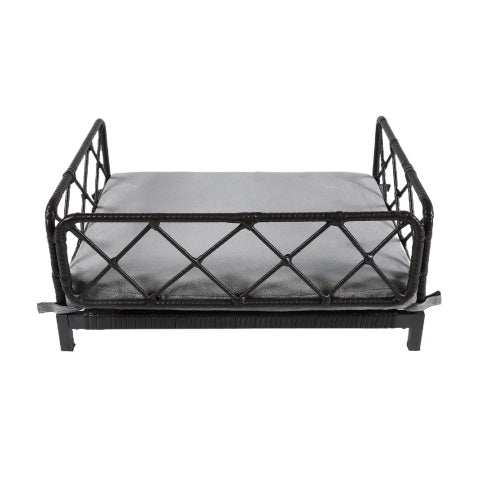 Wicker Pet Bed Rattan Dog Sofa Bed Outdoor Indoor Water Resistant - Purrfect Pet Haven